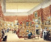 George Scharf Interior of the Gallery of the New Society of Painters in Water Colurs,Old Bond Street Germany oil painting reproduction